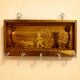 Handcrafted Wood Village Scene Key Holder